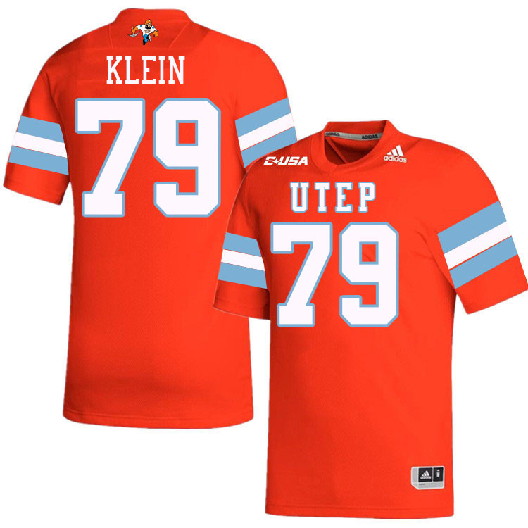 Elijah Klein UTEP Jersey,UTEP Miners #79 Elijah Klein College Football Jersey,Uniforms-Throwback